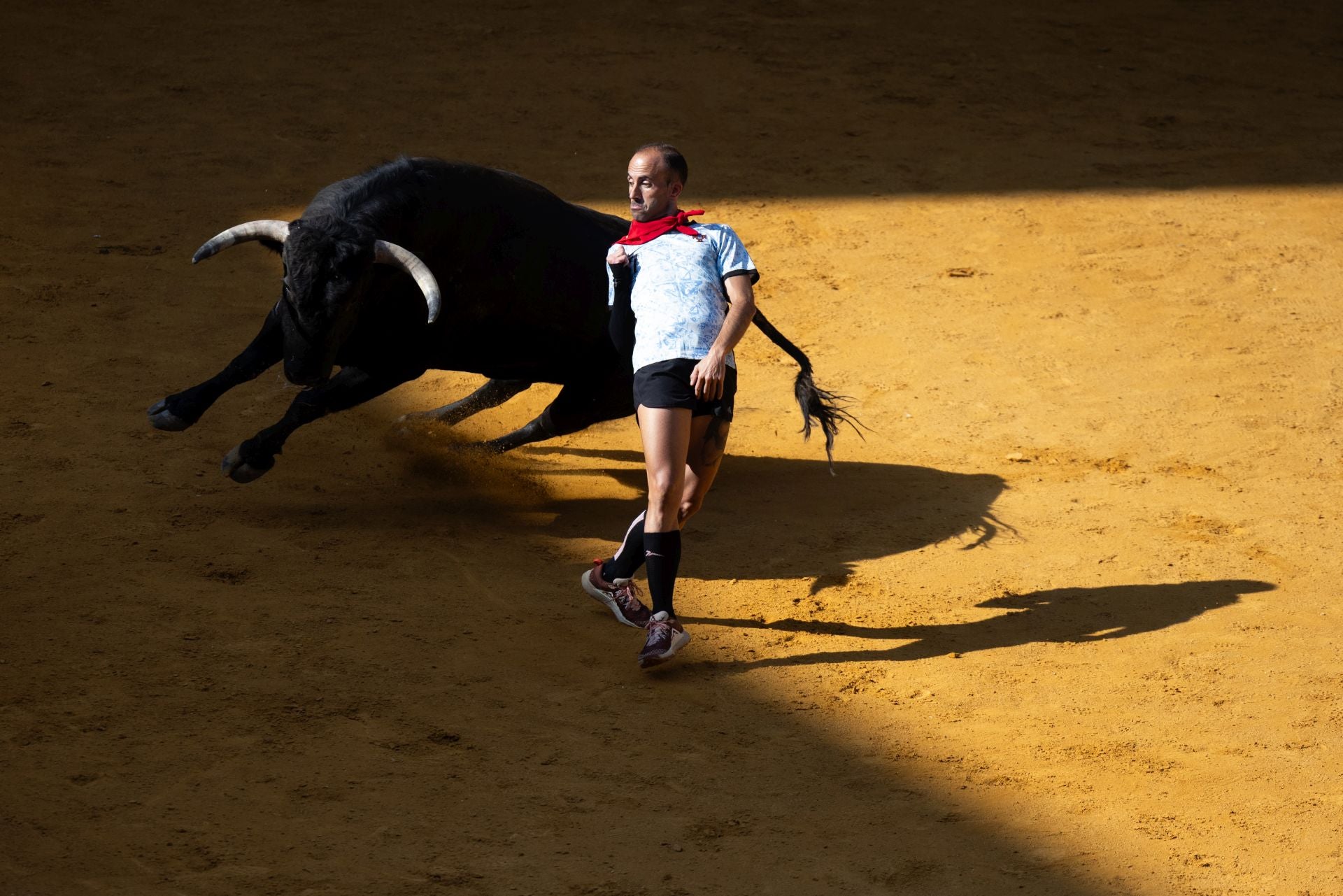 Encierro y probadilla en las fiestas de Íscar