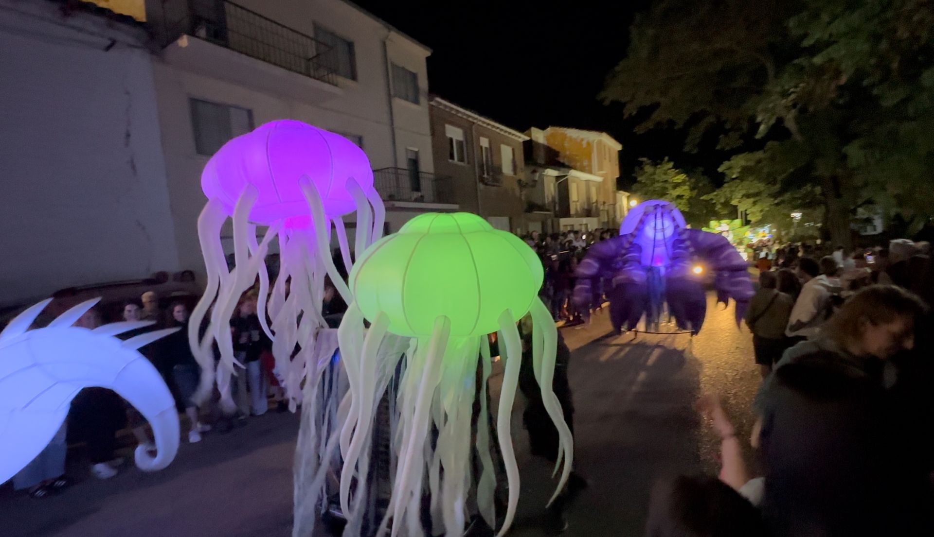 El prólogo del desfile en Herrera, otro nocturno