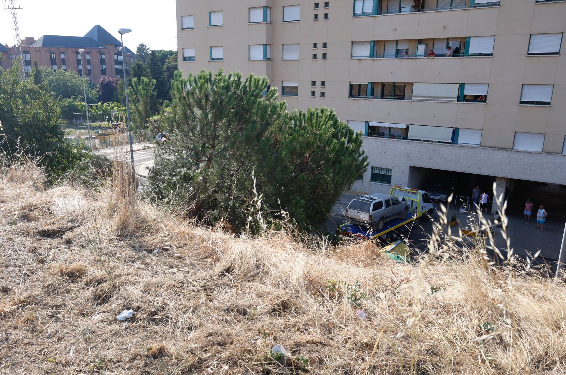 Imágenes tras el accidente en la pasarela de Francisco Vighi