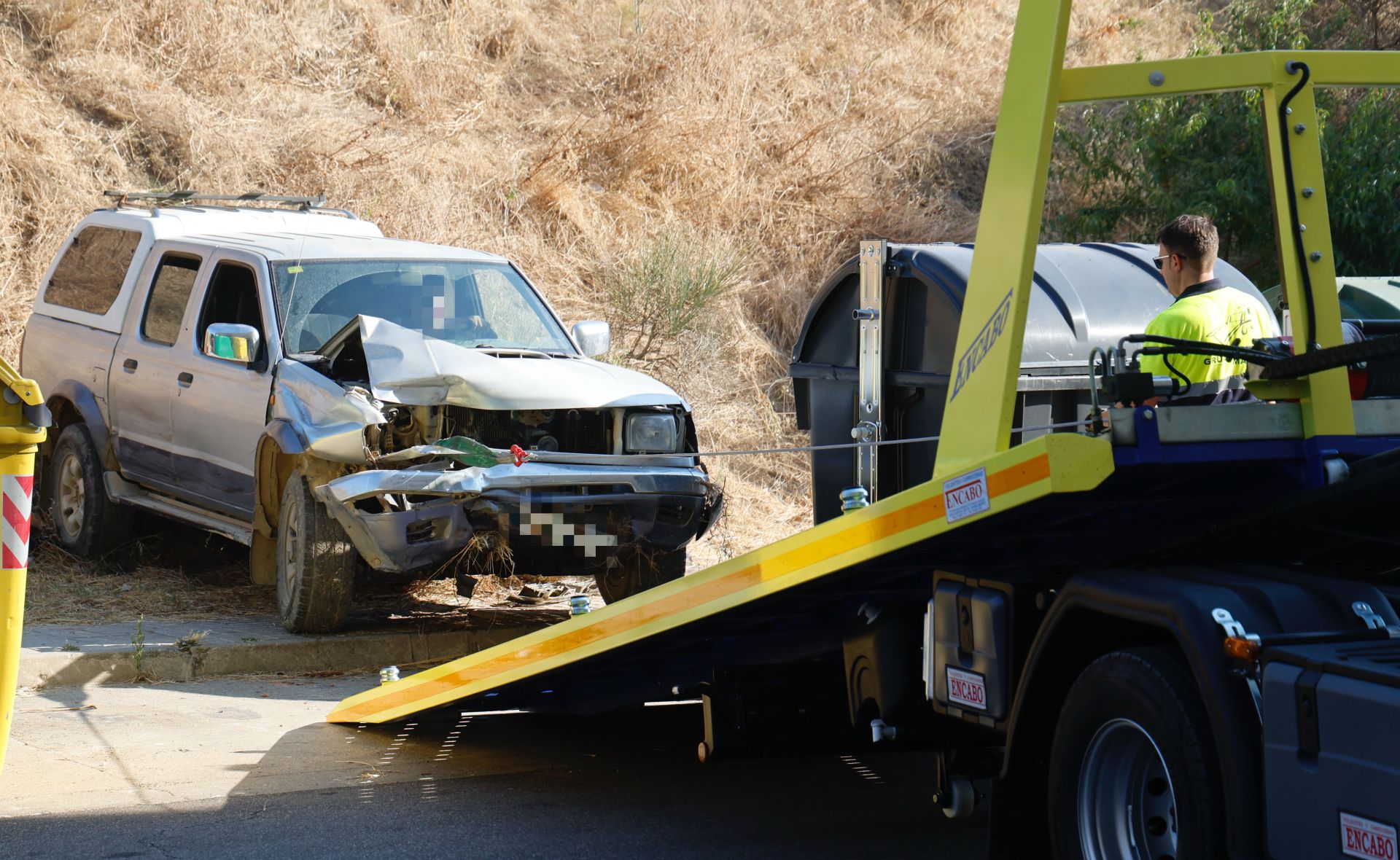 Imágenes tras el accidente en la pasarela de Francisco Vighi