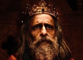 Jesús Lozano caracterizado para su obra: Alfonso X: la última cantiga