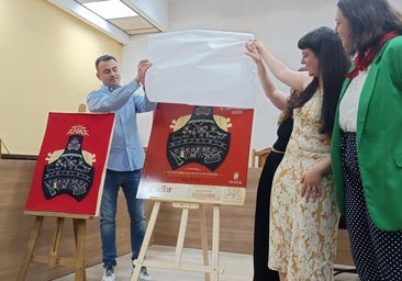 Una montera bordada con motivos festivos, cartel de las fiestas de Cuéllar