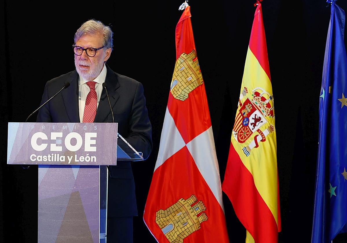 El presidente de CEOE Castilla y León, Santiago Aparicio.