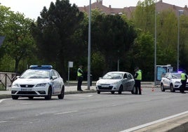 Control de tráfico de la Policía Local.