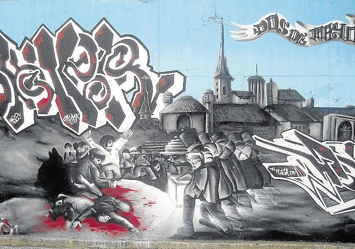 Los fusilamientos de Goya, en versión grafitera.