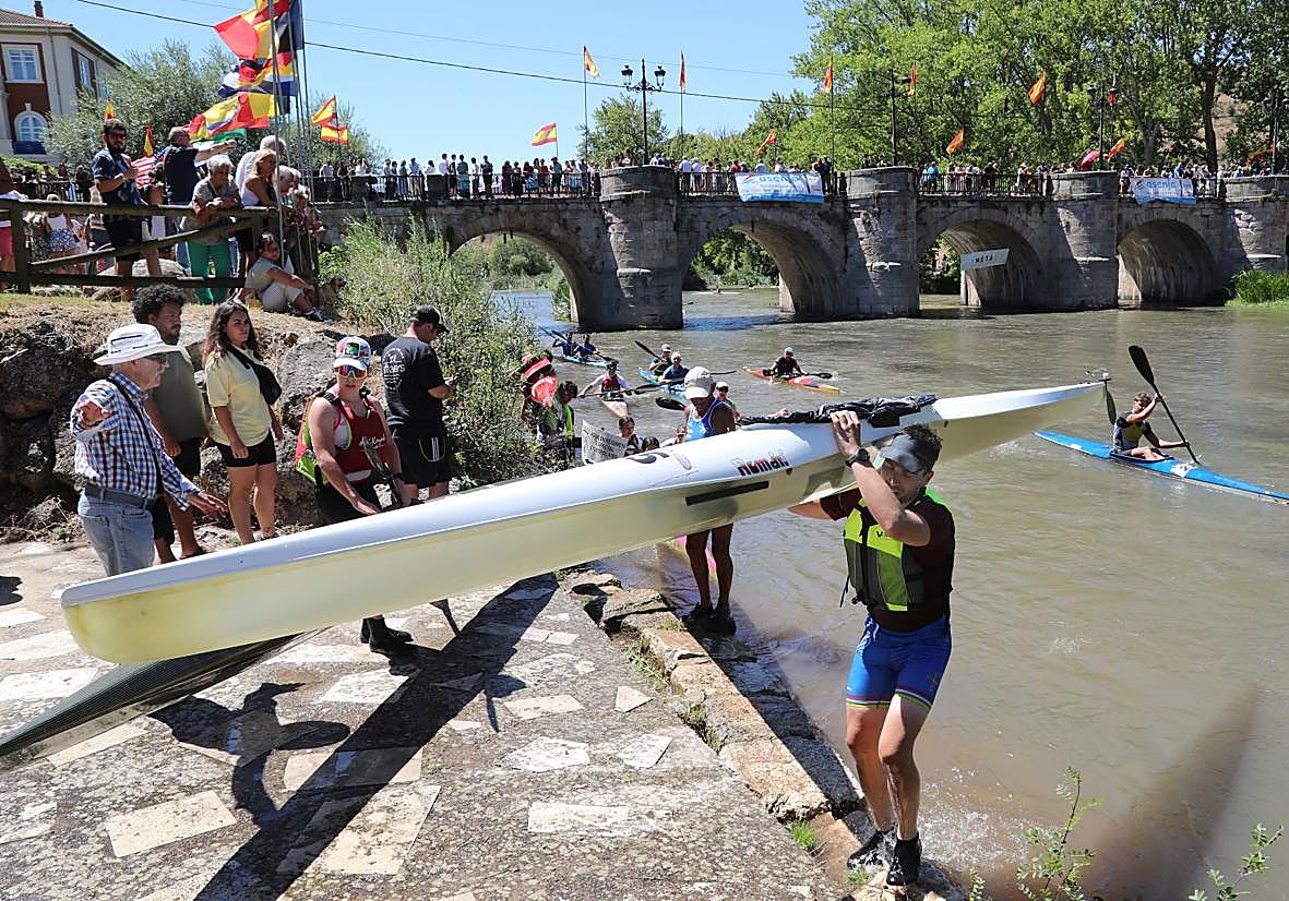 Prueba del Descenso del Pisuerga, el año pasado en Alar del Rey.