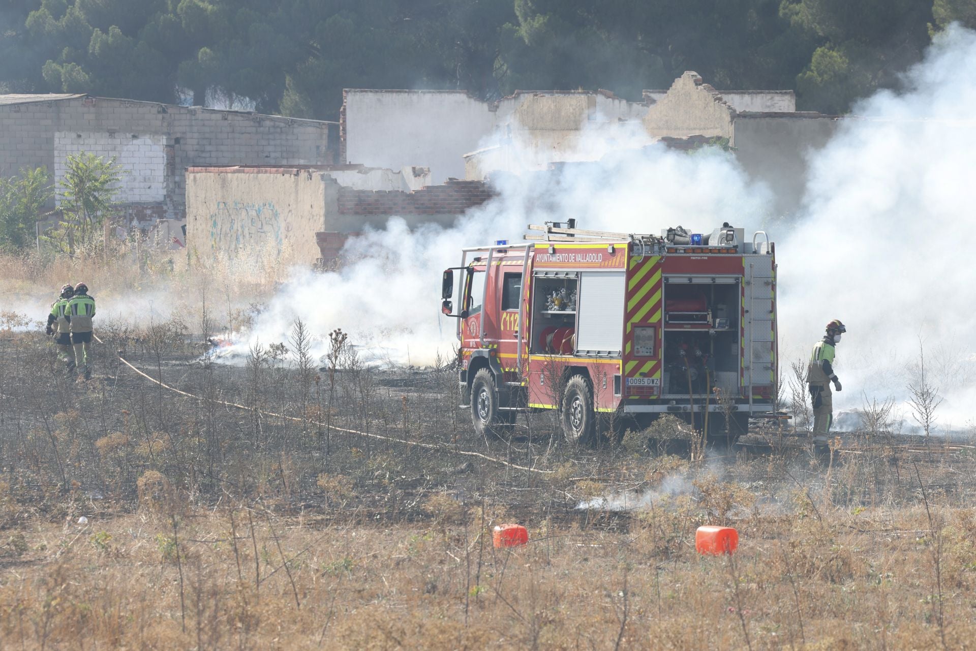 Nuevo incendio en la zona en la que se ubica el mayor vertedero ilegal de Valladolid