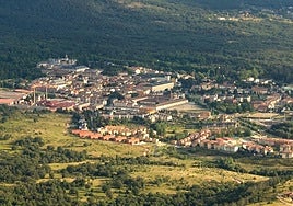 Vista aérea del Real Sitio de San Ildefonso.