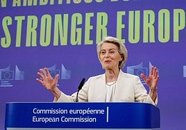 La presidenta de la Comisión, Ursula von der Leyen.