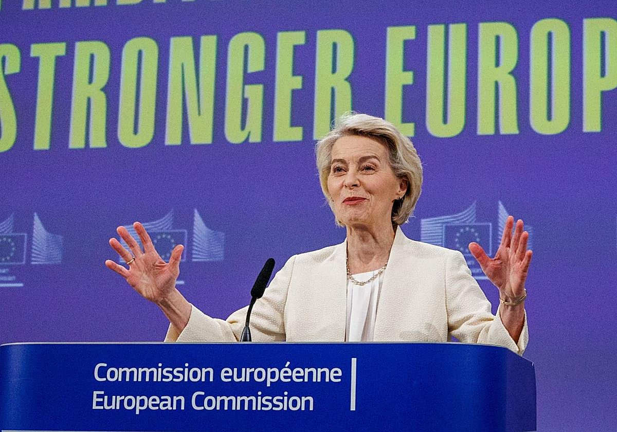 La presidenta de la Comisión, Ursula von der Leyen.
