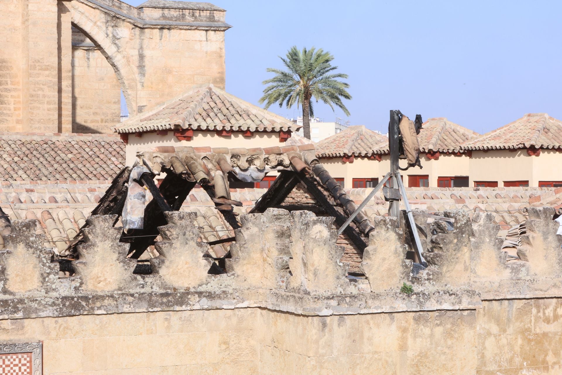 Las imágenes del incendio en la Mezquita de Córdoba