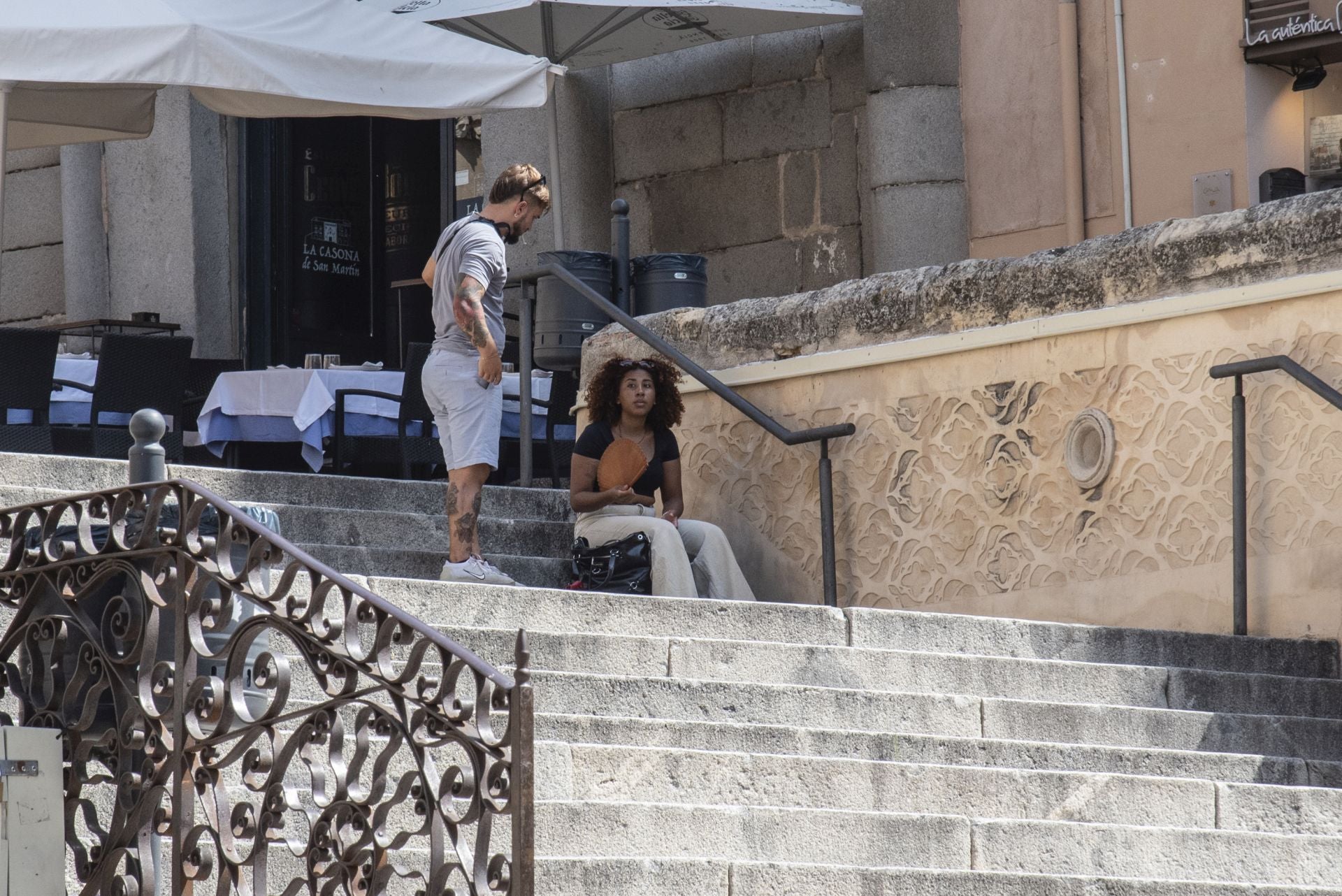 Fotos: así pasa Segovia la ola de calor por el día y por la noche