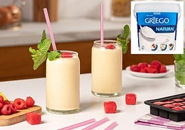 Smoothie de mango y plátano.