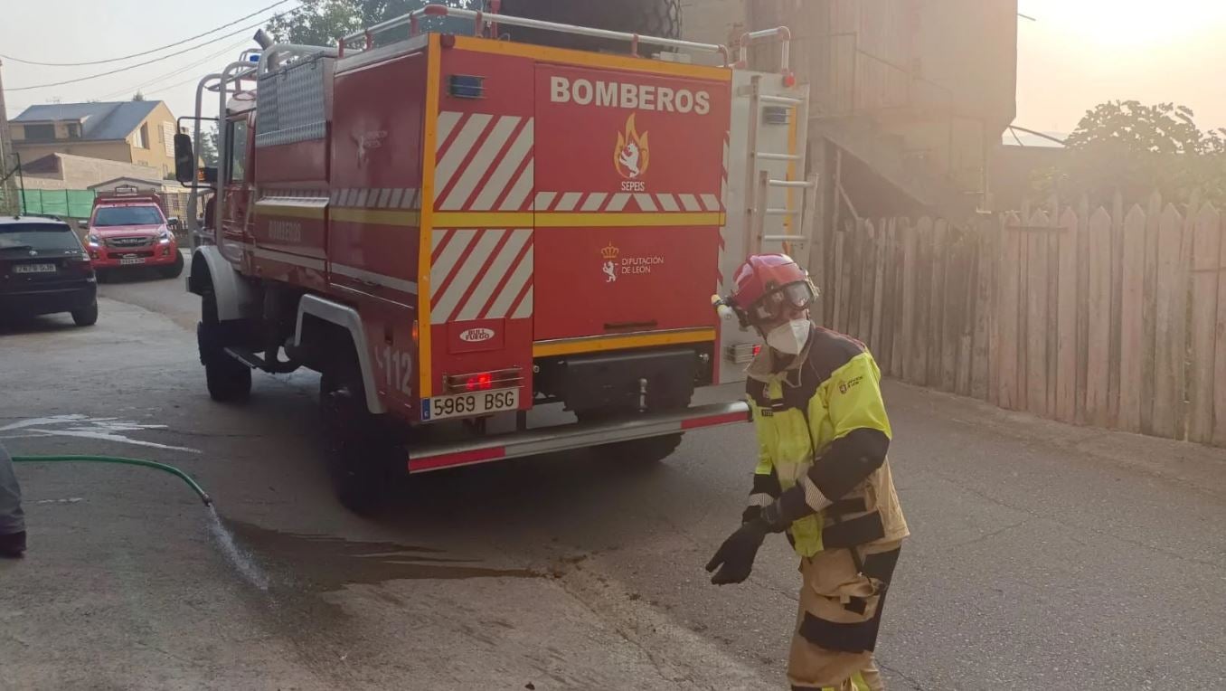 Las imágenes del incendio en Las Médulas
