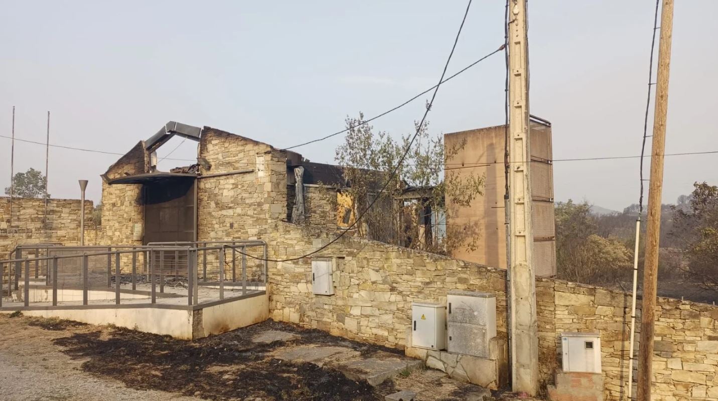 Las imágenes del incendio en Las Médulas