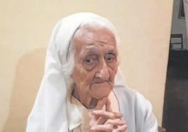 La hermana Joaquina, religiosa vallisoletana en Angola.