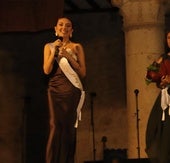 Ana Benito Salamanca se dirige al público.