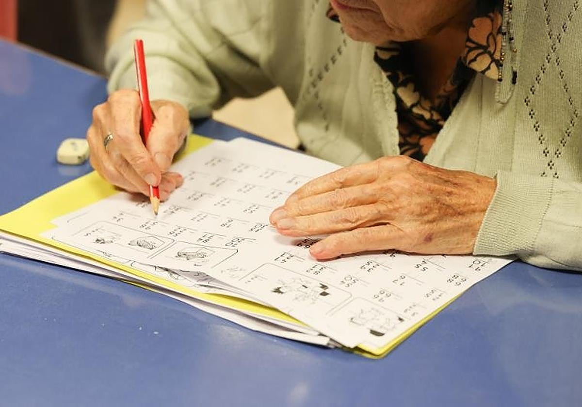 Usuaria de la residencia Cardenal Marcelo de Valladolid.