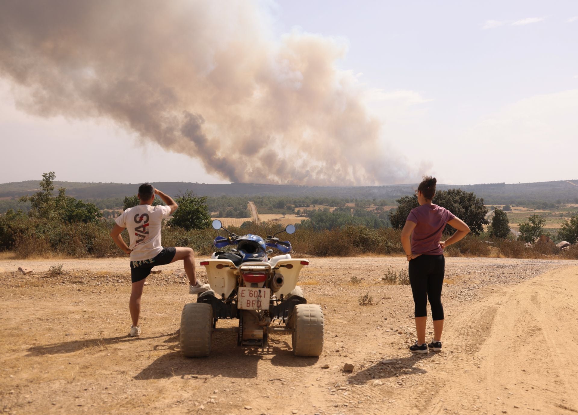 El incendio se descontrola hacia Abejera