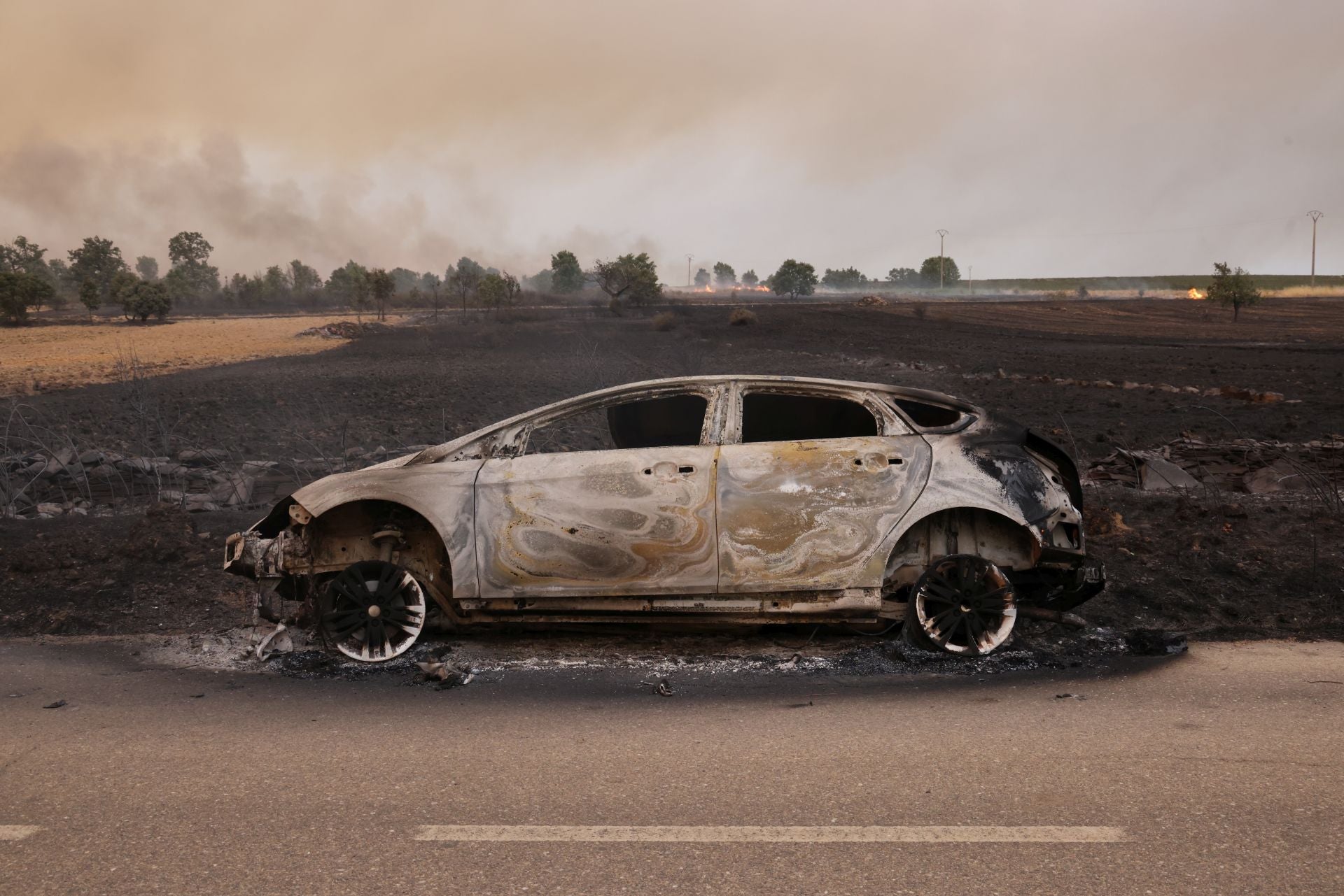 El incendio se descontrola hacia Abejera