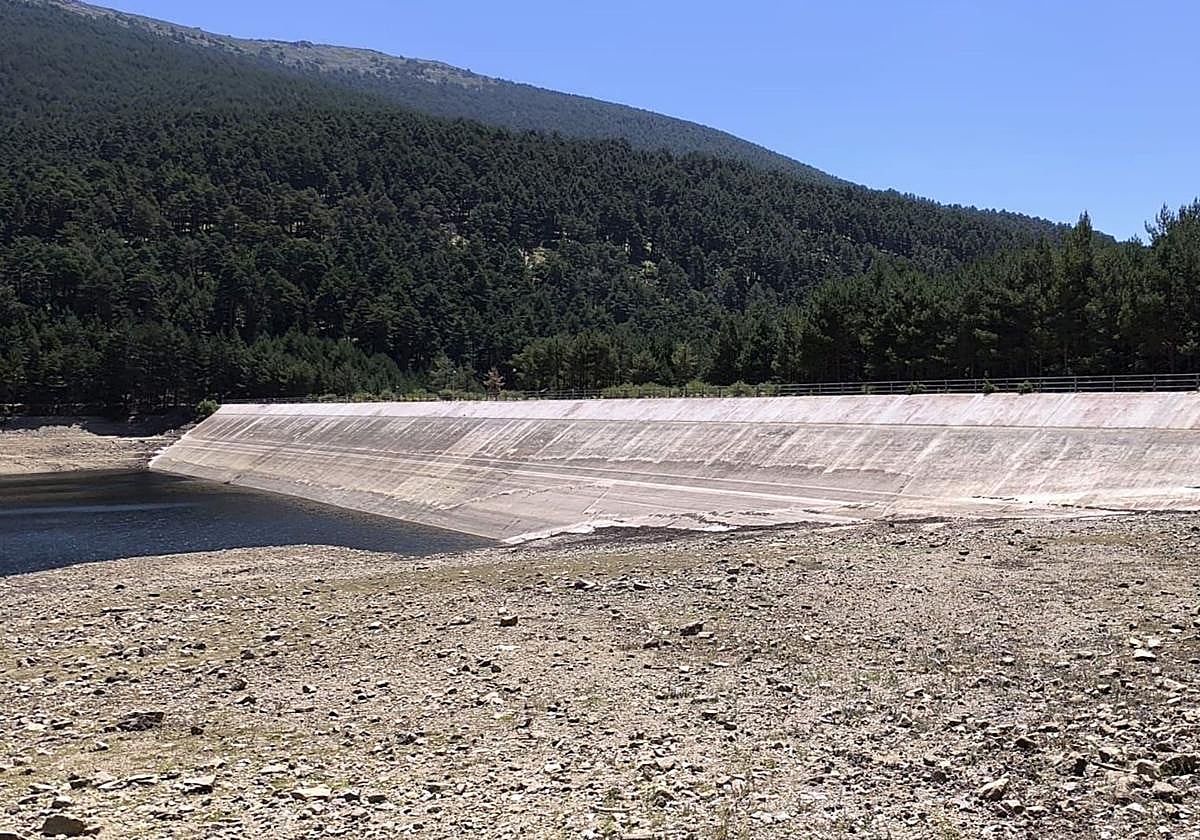 Estado del embalse de El Tejo el pasado mes de julio.