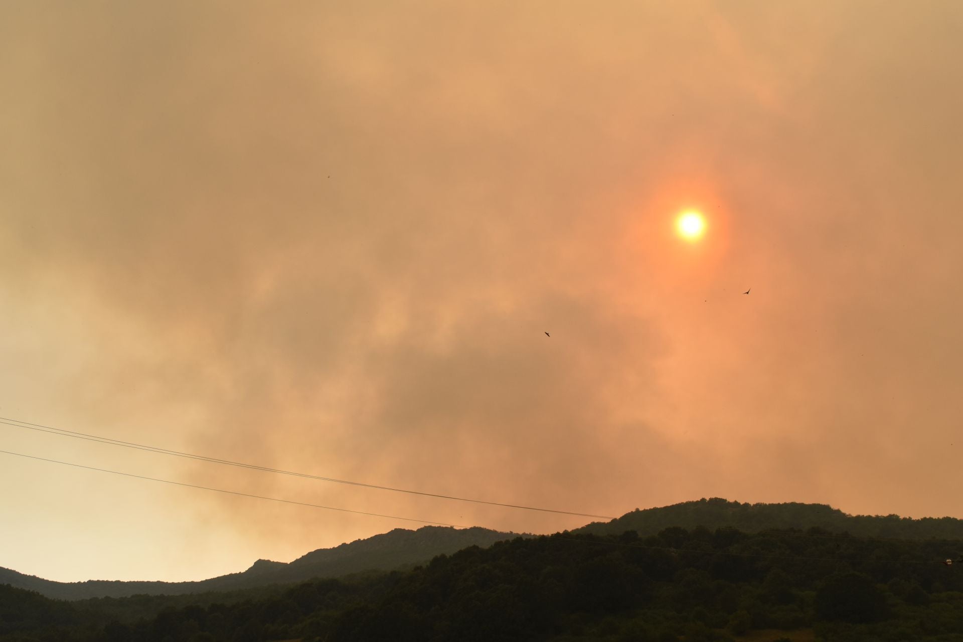 Preocupación en San Salvador de Cantamuda por el incendio de Resoba