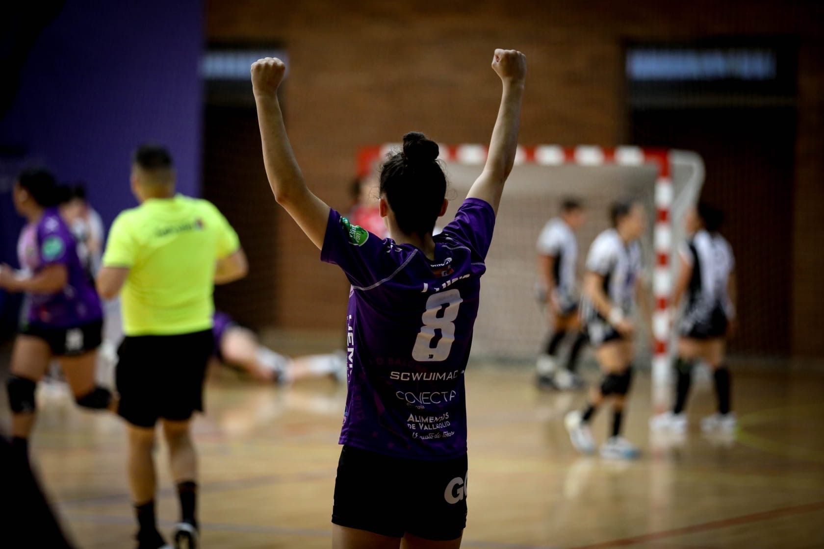 Inoa Lucio, jugadora del BM Aula, durante un partido.