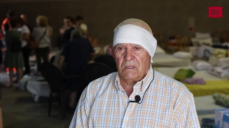 Miguel Sánchez, vecino de Abejera, afectado por el incendio