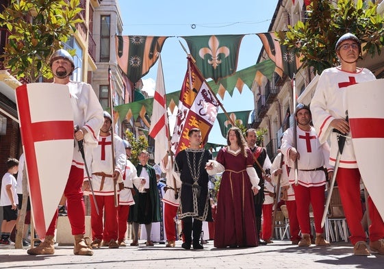 Recreación de la llegada de los infantes Isabel y Alfonso a las ferias de Medina.