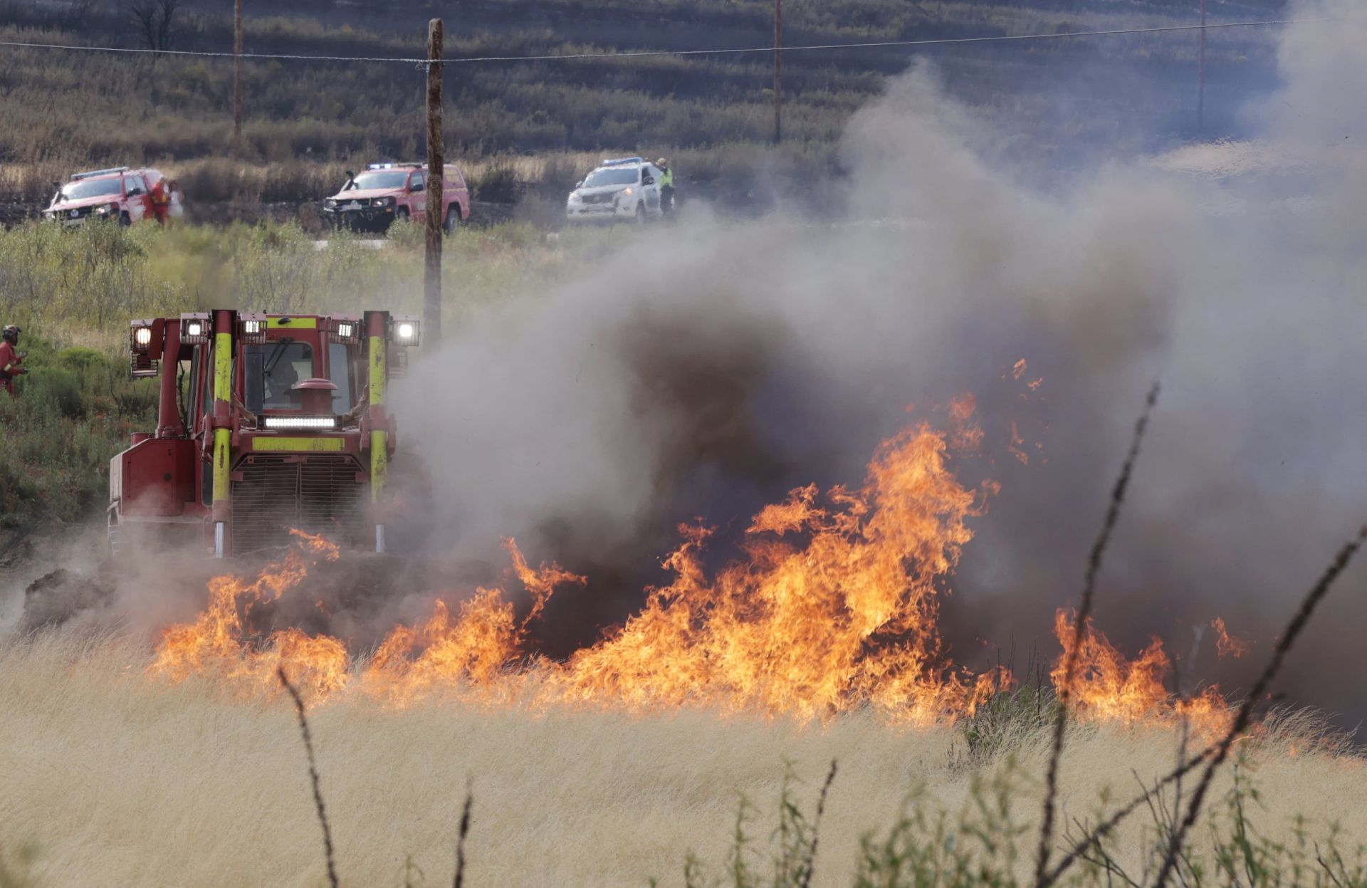 Las imágenes del incendio de Abejera de este jueves 14 de agosto