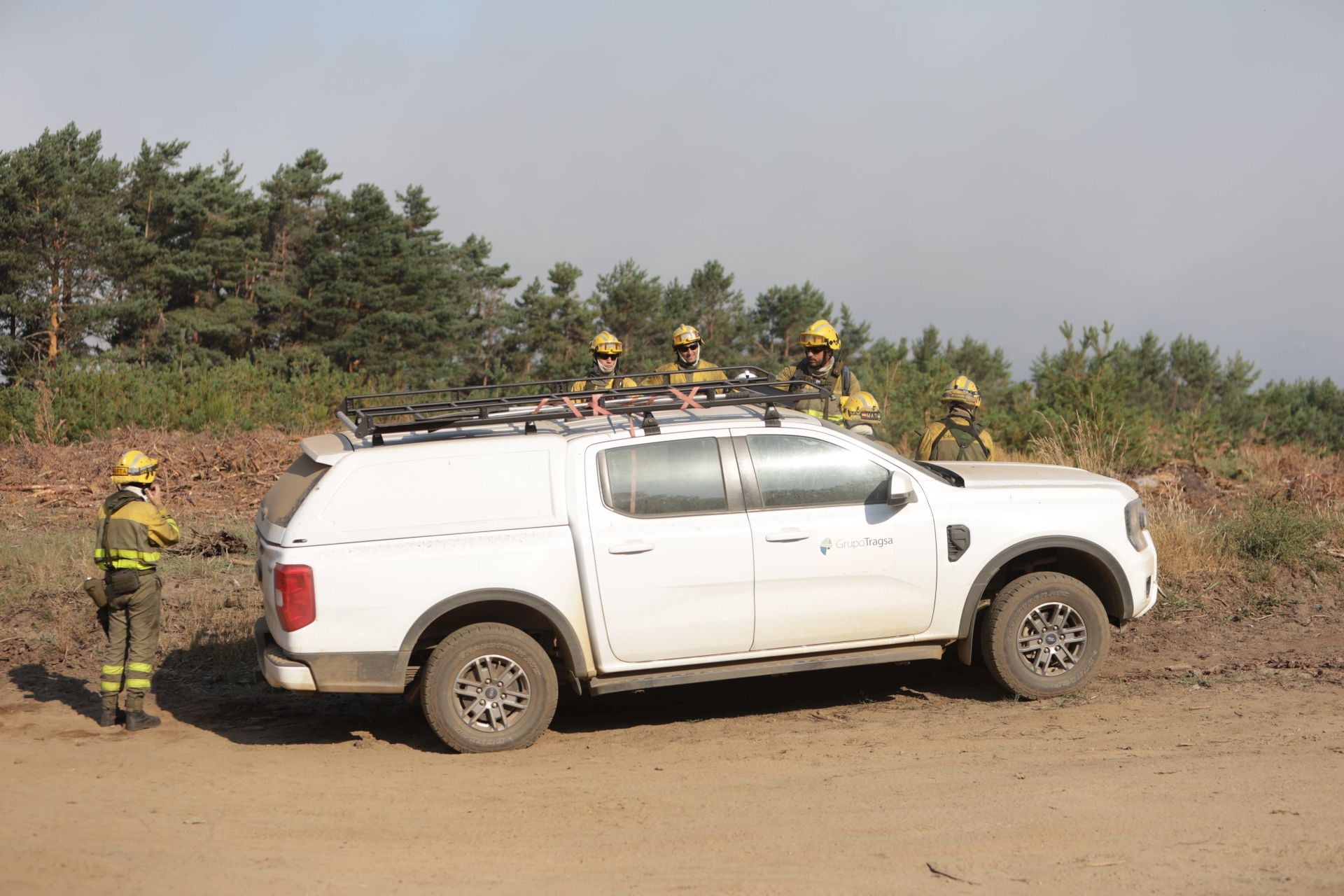 El incendio afecta la frontera entre Castromil, en la provincia de Zamora y Galicia