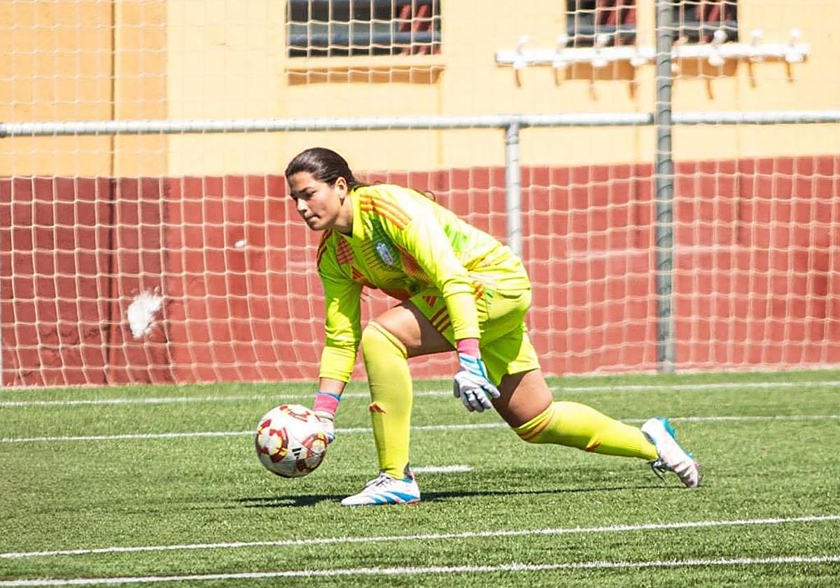 Judith de Frutos durante un partido.