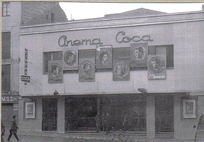 Fachada del cine Coca, en la década de 1950.