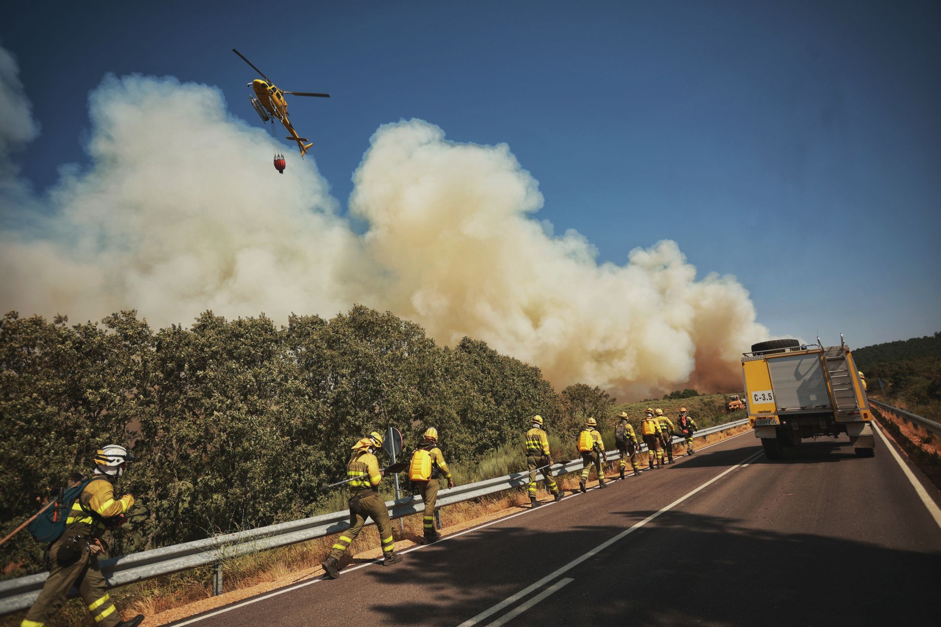 Incendio de nivel 2 en la localidad salmatina de El Payo