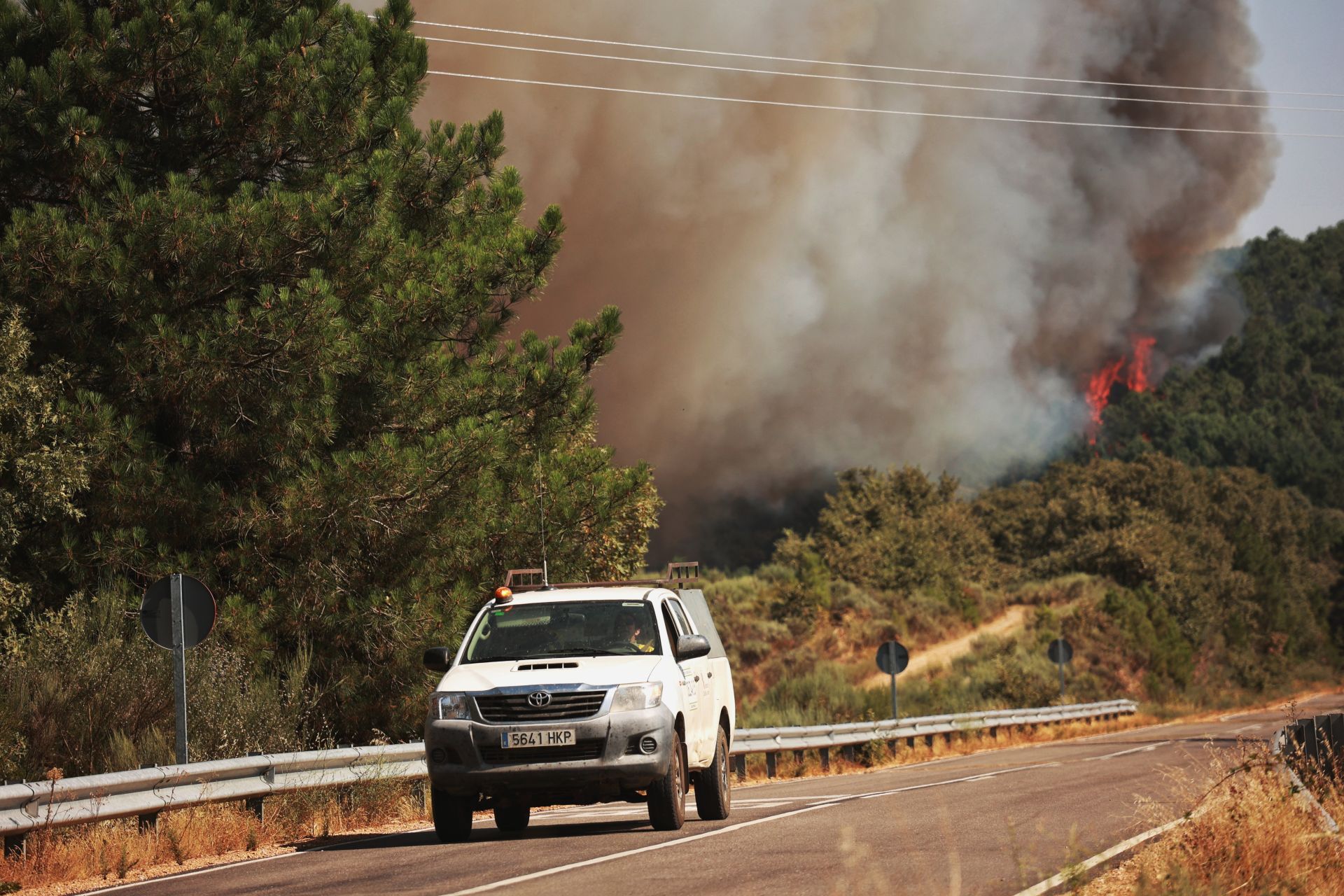 Incendio de nivel 2 en la localidad salmatina de El Payo