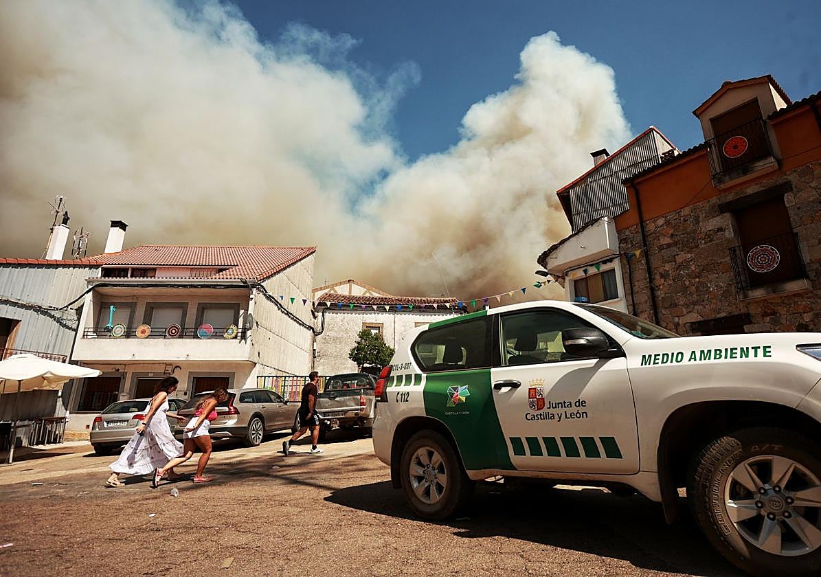 Evacuación en El Payo.