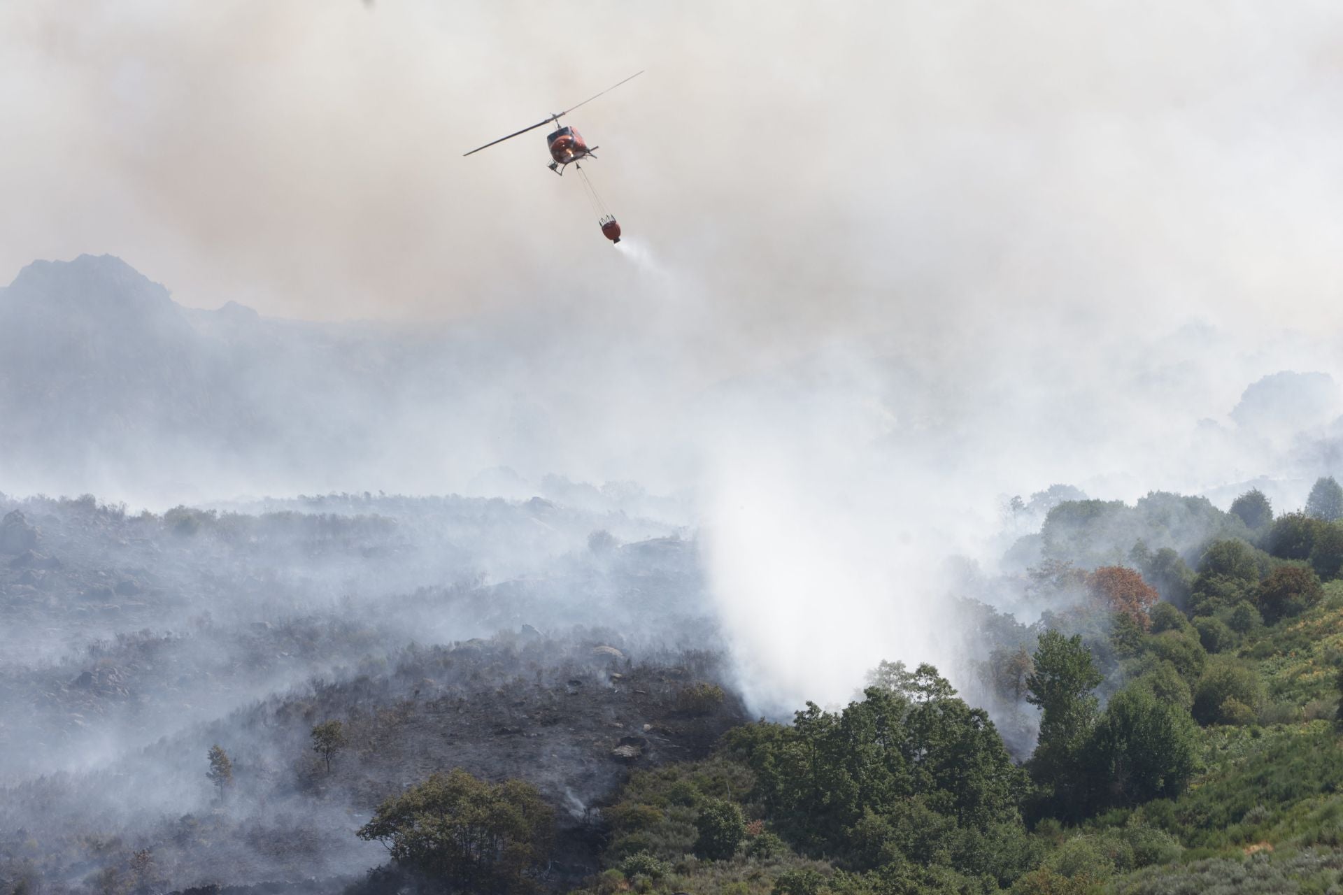 Incendio en Porto de Sanabria, Zamora
