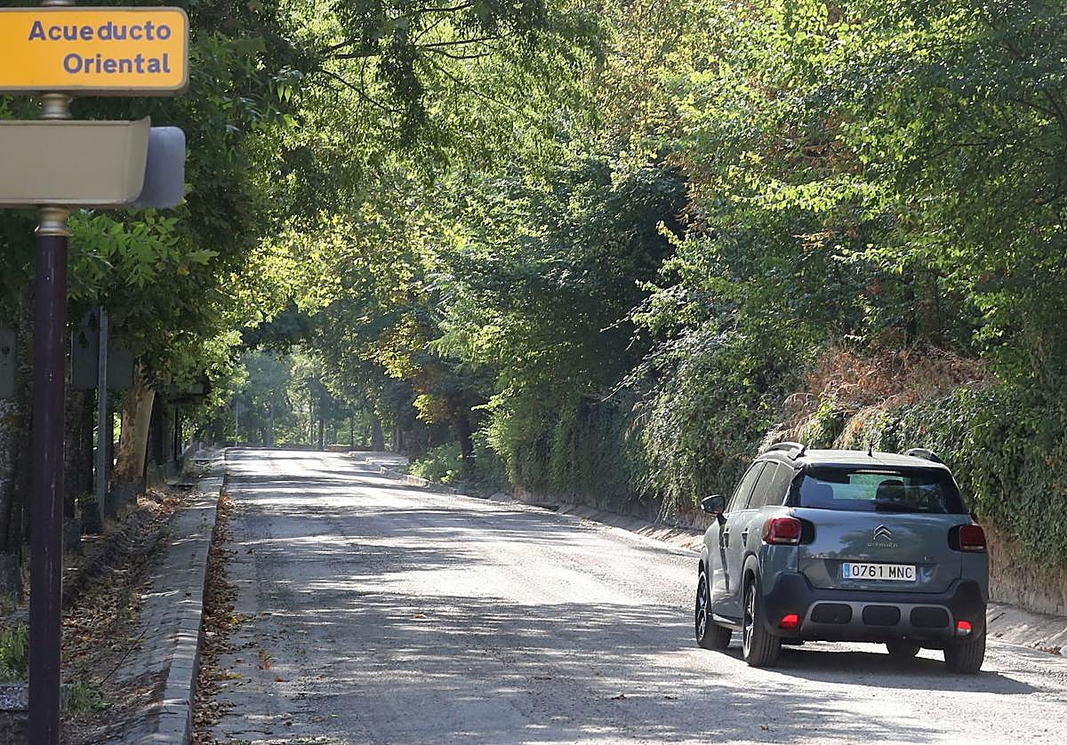 Estado actual del paseo de Santo Domingo de Guzmán de Segovia.