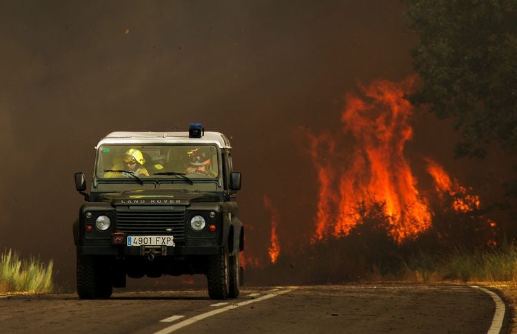 El incendio forestal en El Payo en nivel 2