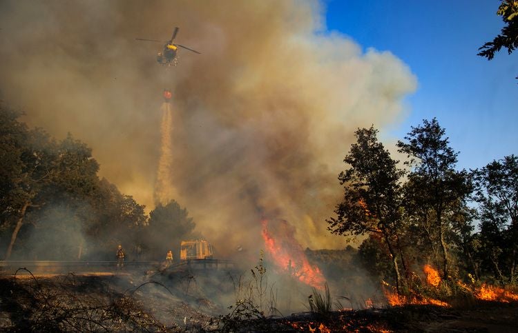 El incendio forestal en El Payo en nivel 2