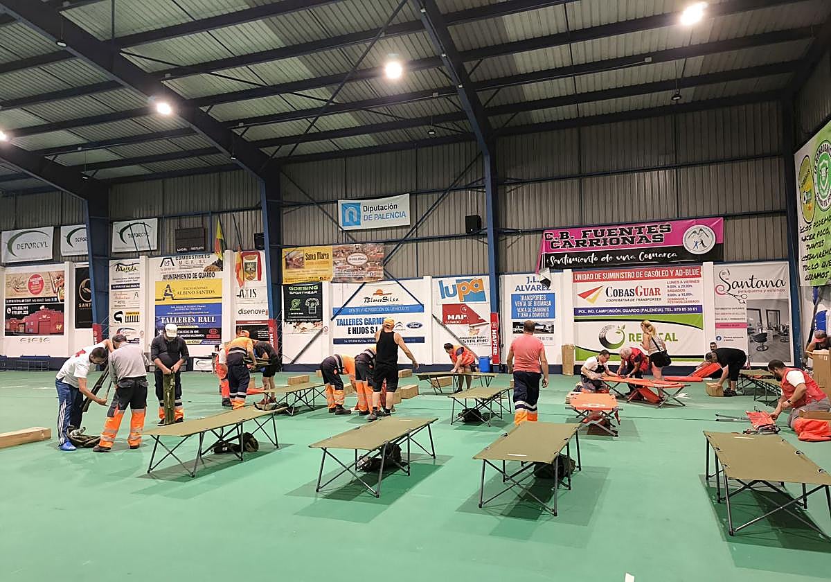 Guardo acoge a evacuados por los incendios