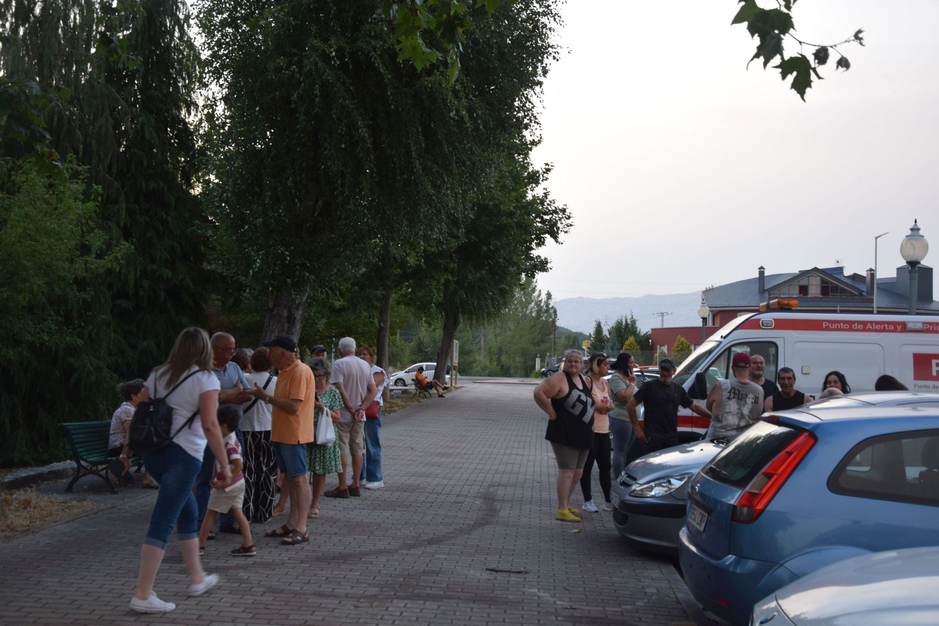 Guardo acoge a evacuados por los incendios