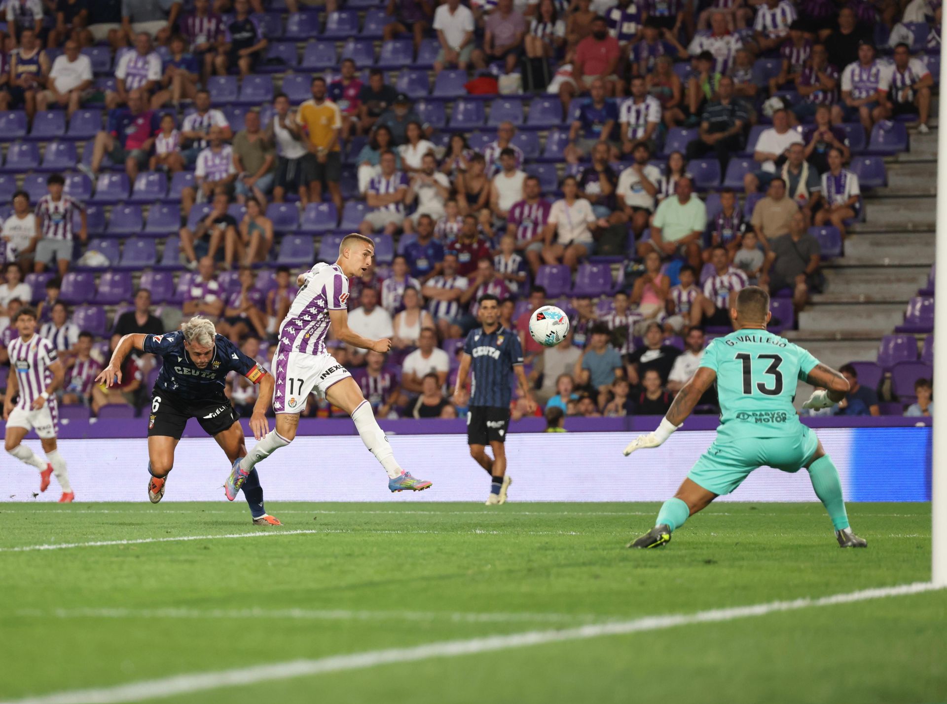 Biuk, destacado en el choque ante el Ceuta.