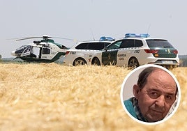 Una de las jornadas de búsqueda. En detalle, José Antonio Izquierdo.