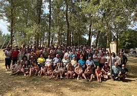 118 de los 205 miembros de esta familia se juntaron este viernes en Torrelobatón