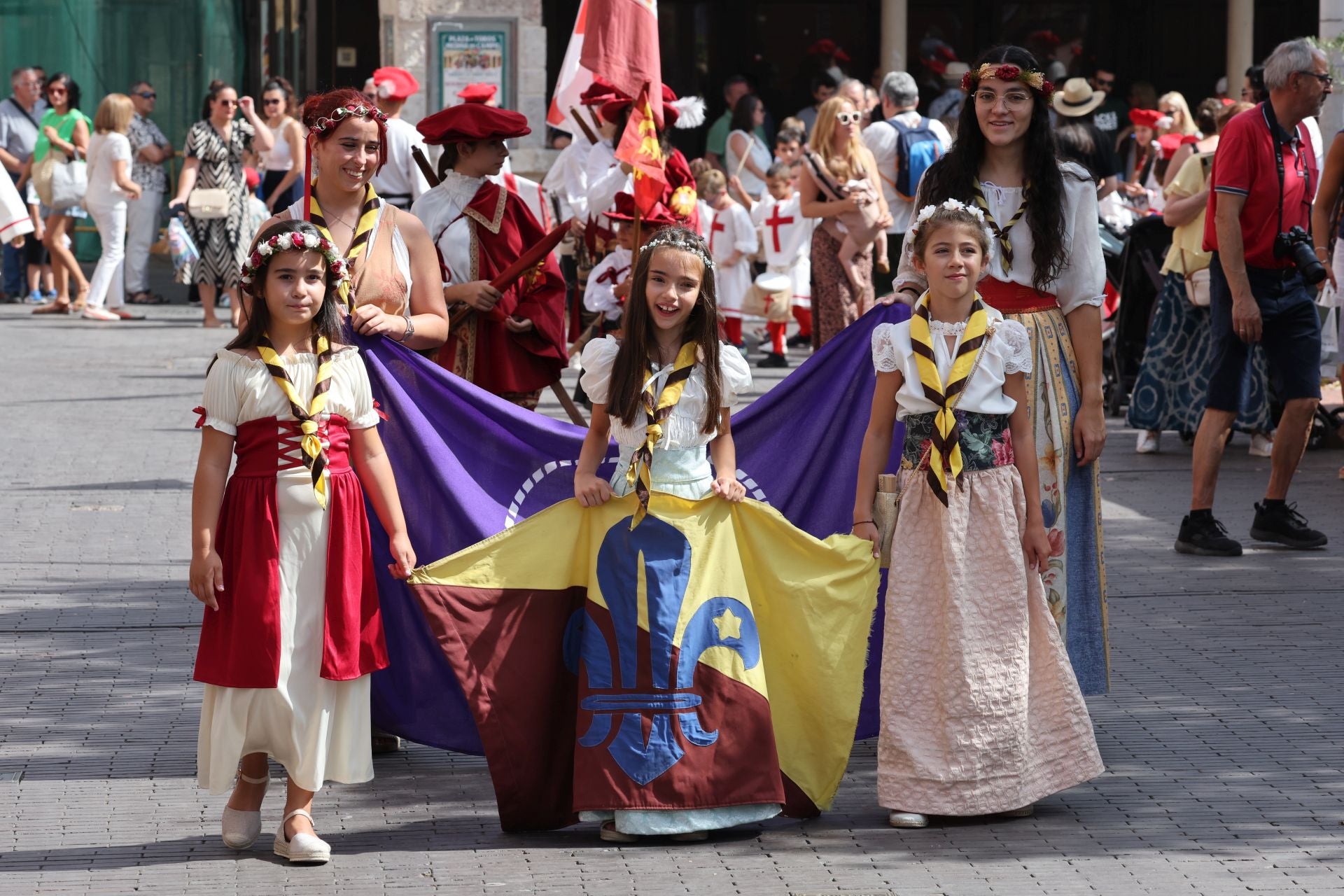 Ambiente en la Feria Renacentista de Medina del Campo este sábado