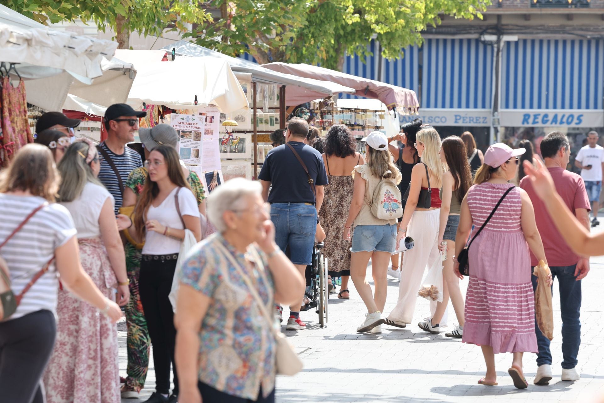 Ambiente en la Feria Renacentista de Medina del Campo este sábado