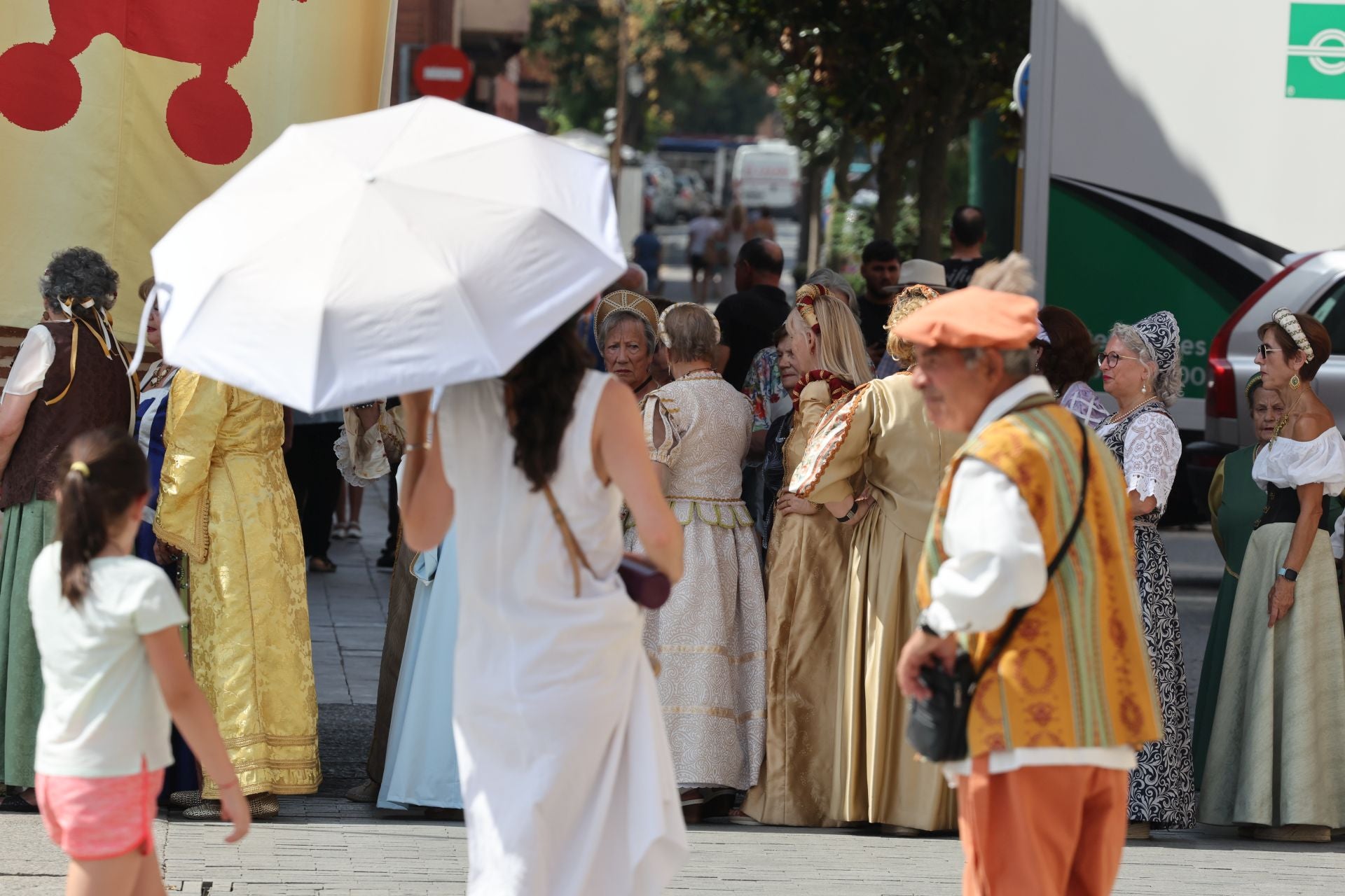 Ambiente en la Feria Renacentista de Medina del Campo este sábado
