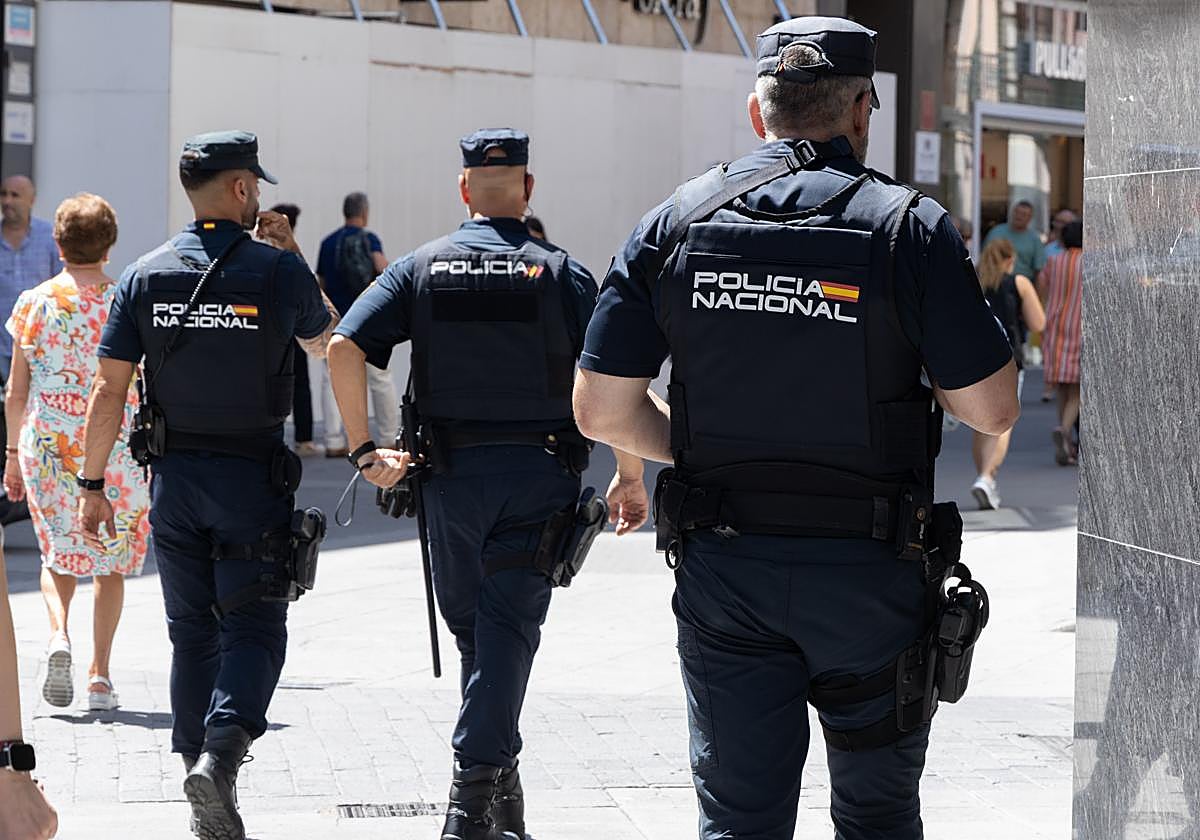 Agentes de Policía Nacional de Valladolid en una imagen de archivo.