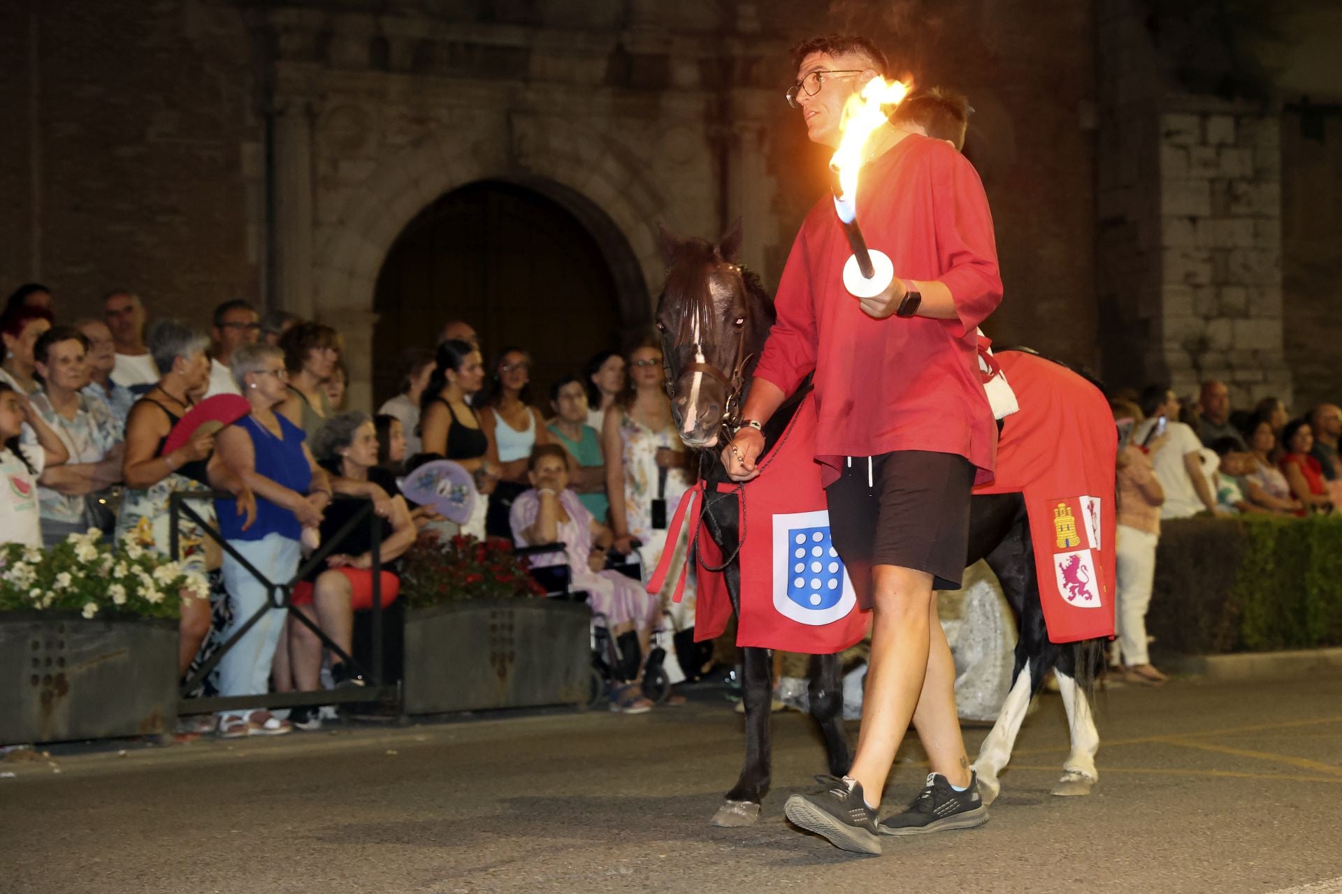 Recreación de la quema de Medina del Campo en la Semana Renacentista